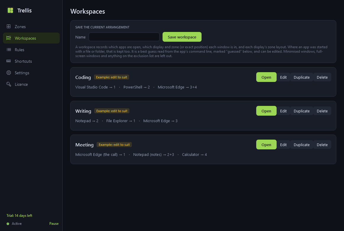 Trellis screen 2