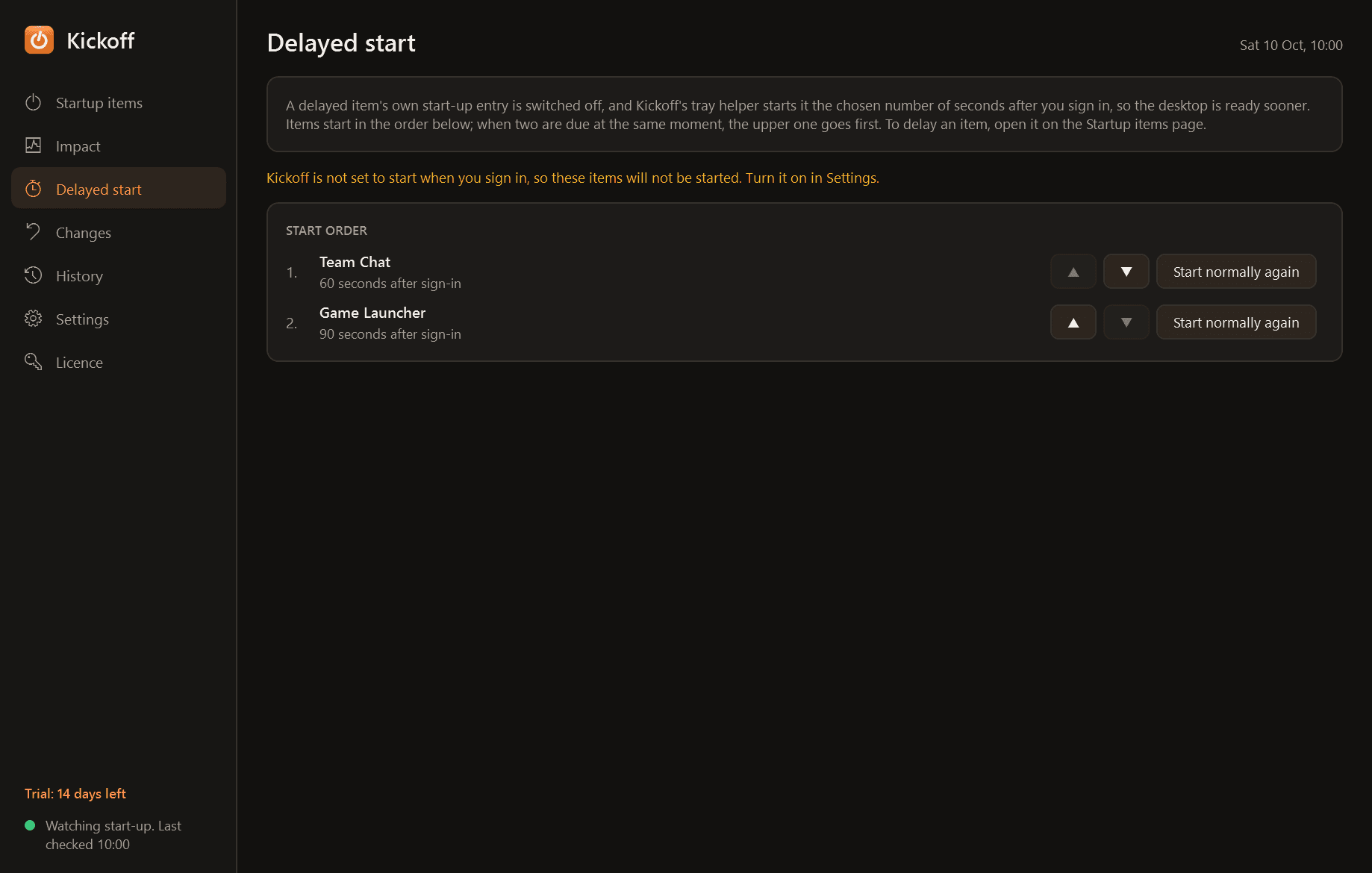 Kickoff screen 4